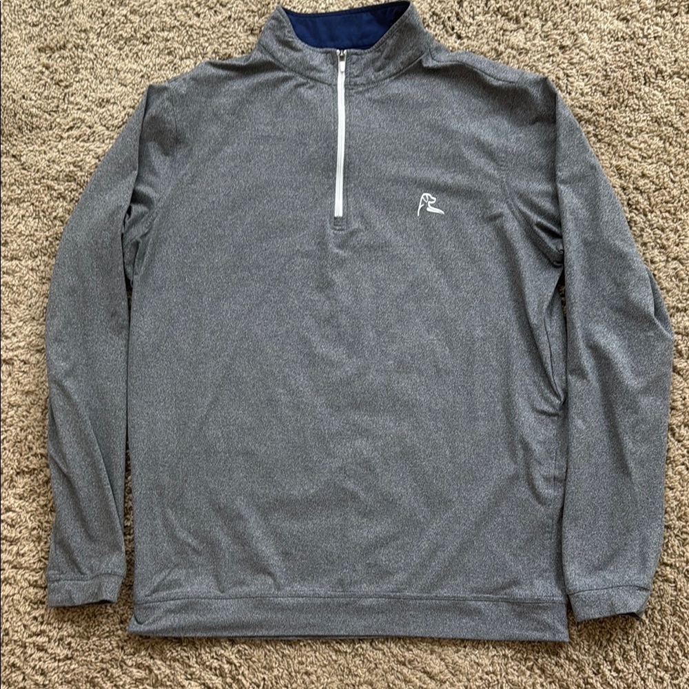 Rhoback Gray Zip Up Sweater